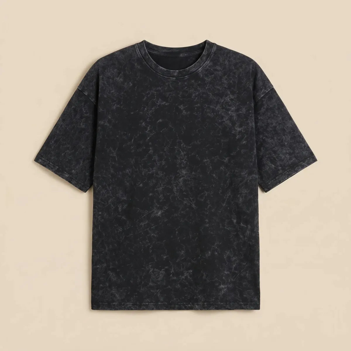 Acid Wash Oversized Black Tshirt Premium Antwren
