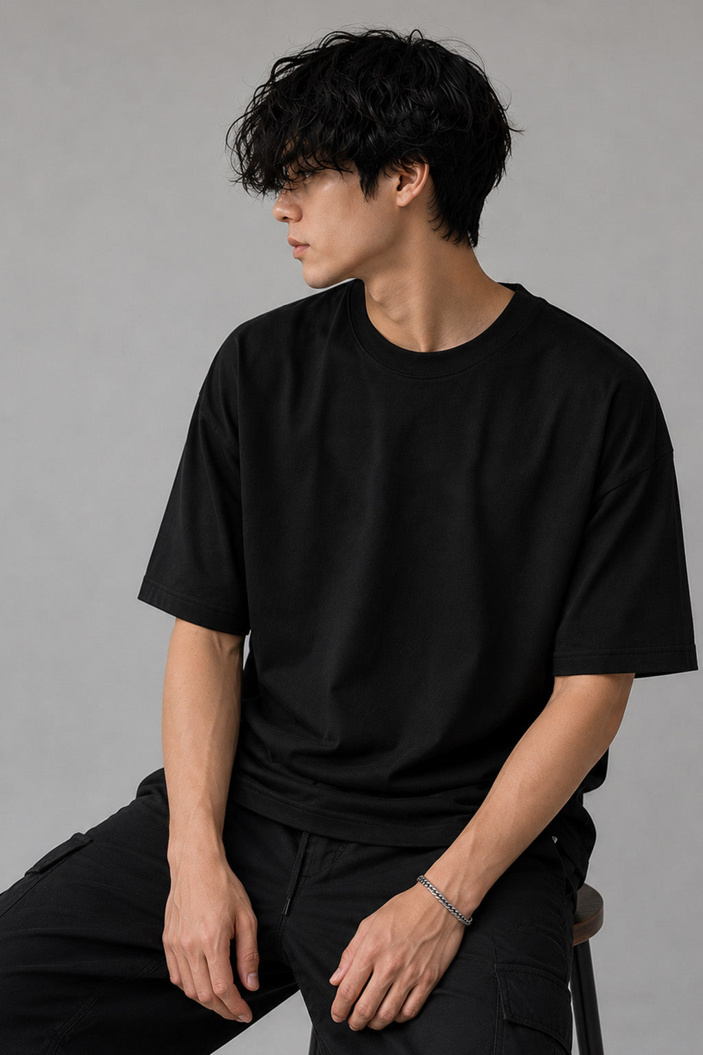 Premium Black Oversized Tee – Street Fit Antwren EStore