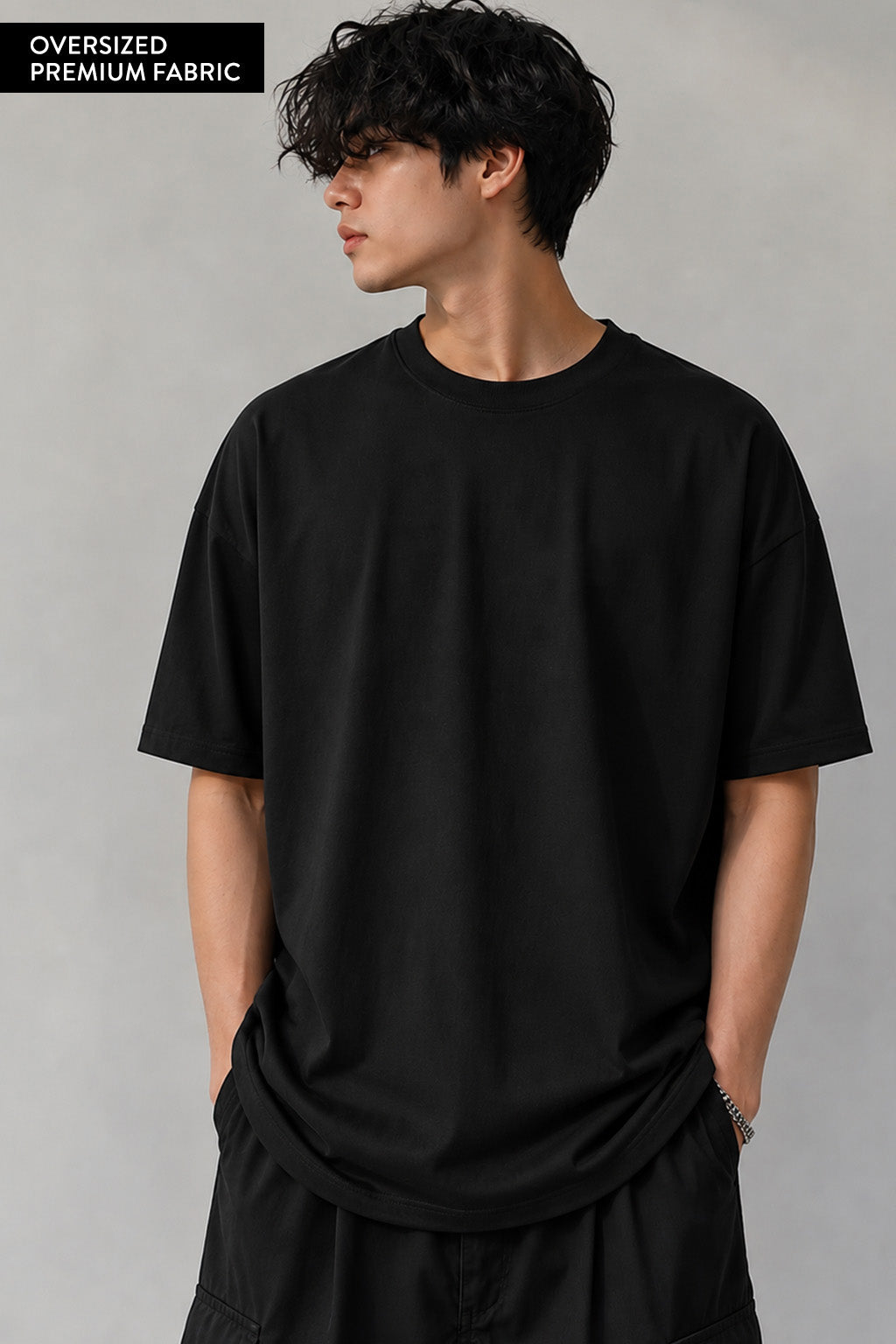 Premium Black Oversized Tee – Street Fit Antwren EStore