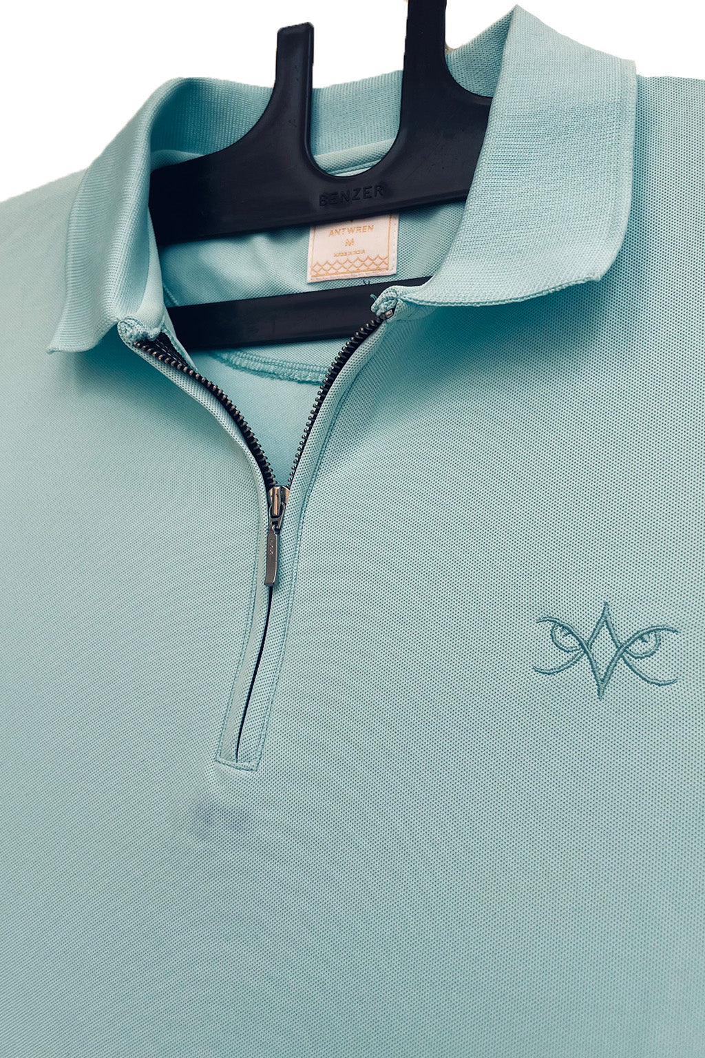 Polo T-shirt Mint Blue zip Antwren EStore
