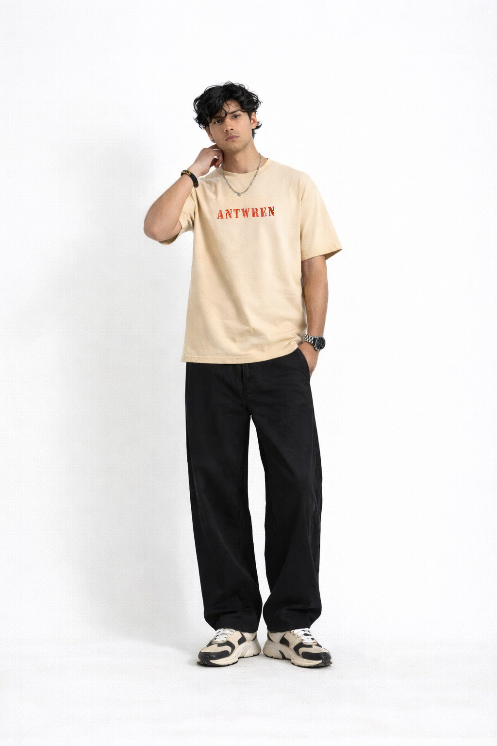Premium Begie Oversized T-shirt Antwren EStore