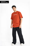 Premium Brick Color Oversized T-shirt with Embroidery Antwren EStore