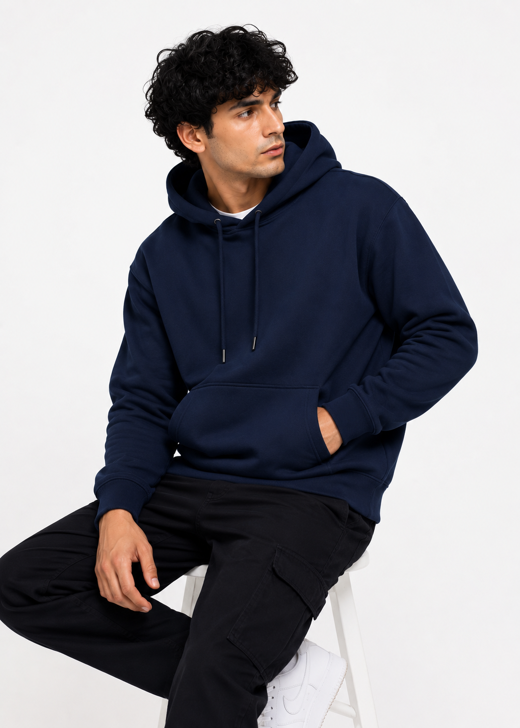 Antwren Premium Navy Blue Hoodie Antwren