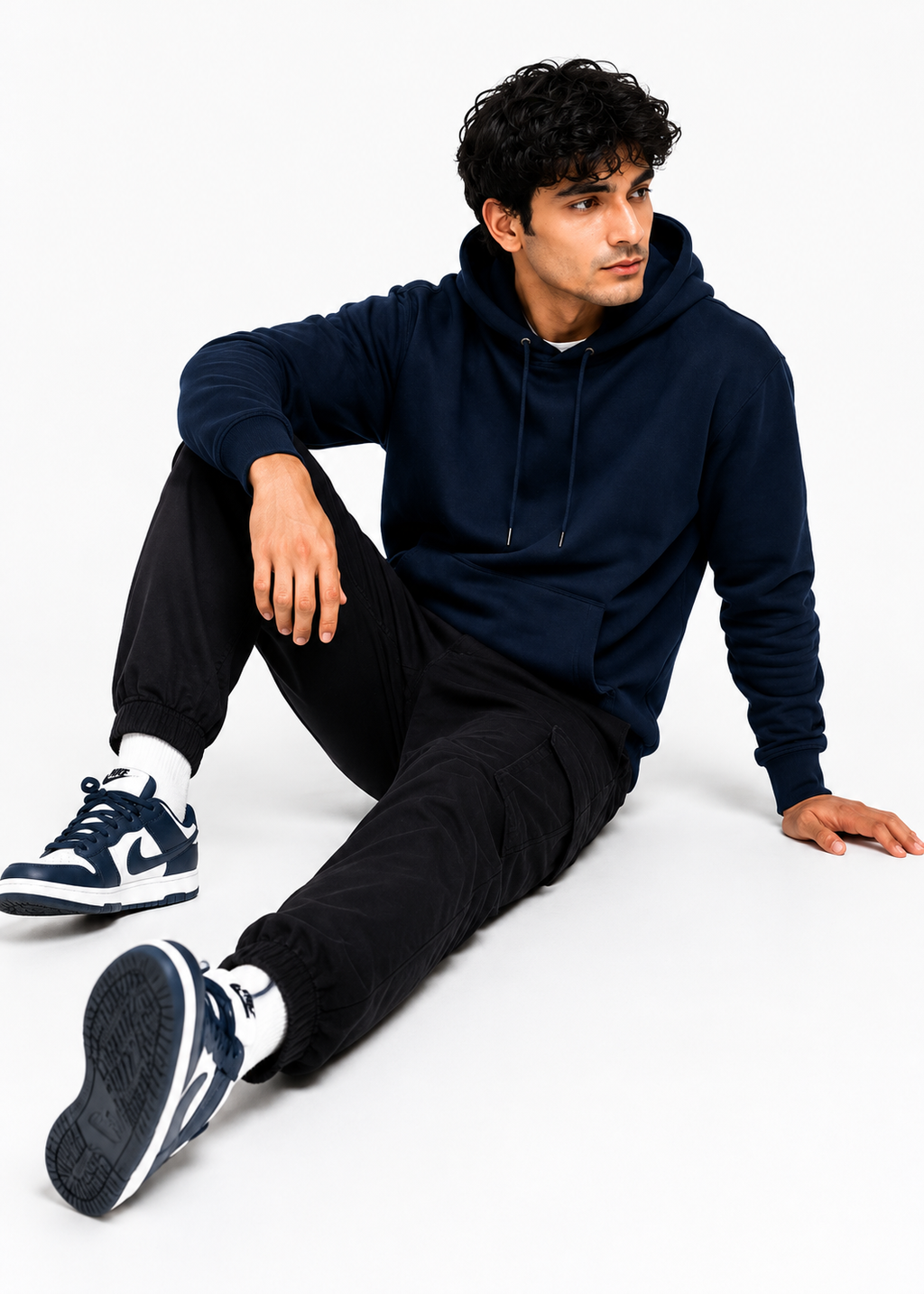 Antwren Premium Navy Blue Hoodie Antwren