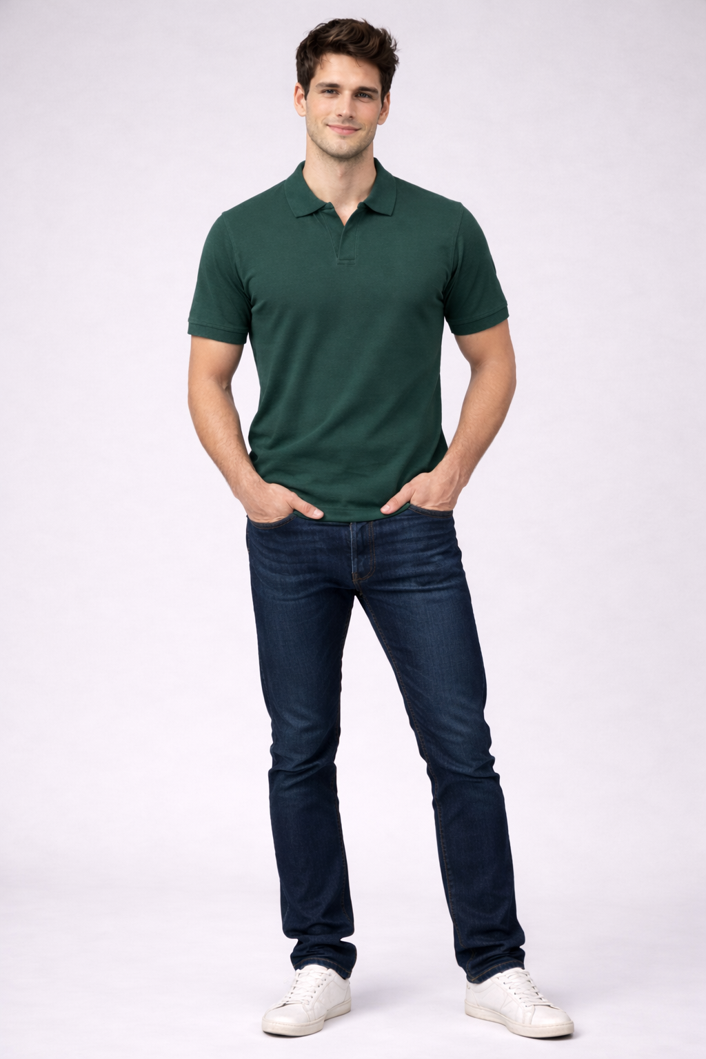 Mint Blue V Collar Polo T Shirt (Copy) Antwren EStore