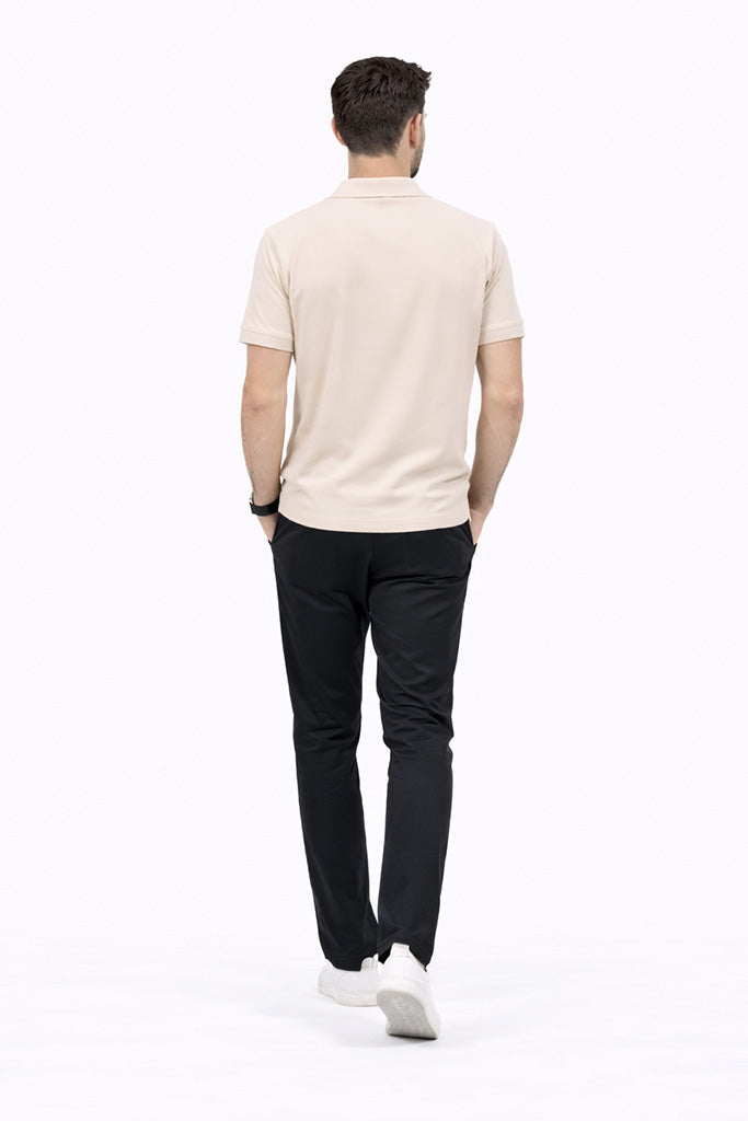 Polo T-Shirt V NeckBeige Color Antwren EStore