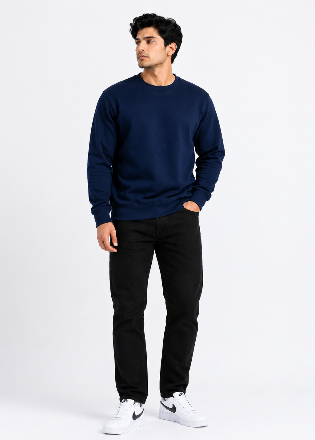 Antwren Premium Navy Blue Sweat Shirt Antwren
