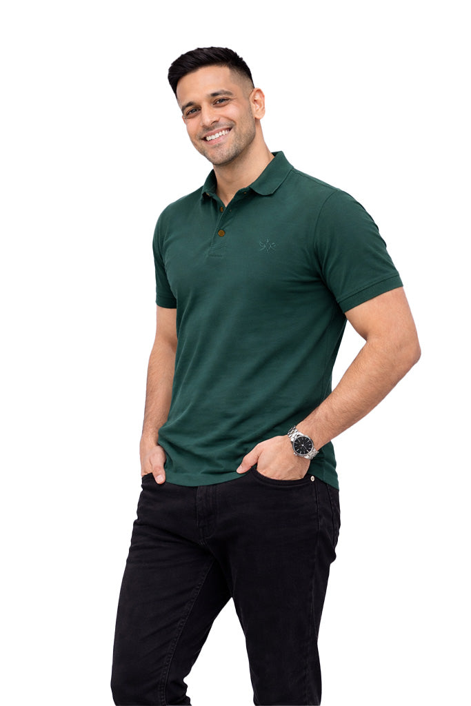 Polo T-Shirt Pine Green Antwren EStore