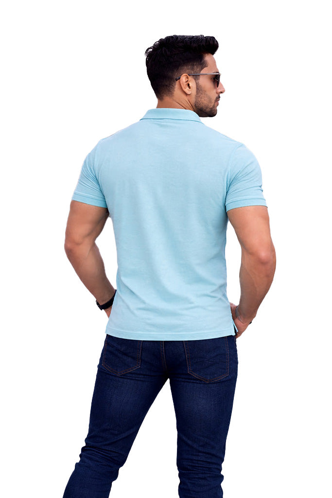 Polo T-shirt Zip Mint Blue zip Antwren EStore