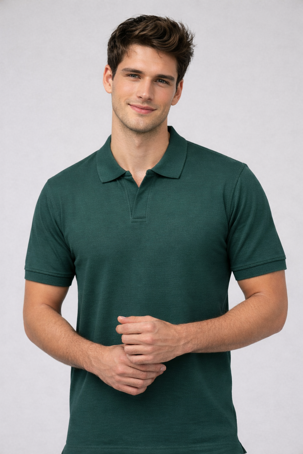 Mint Blue V Collar Polo T Shirt (Copy) Antwren EStore
