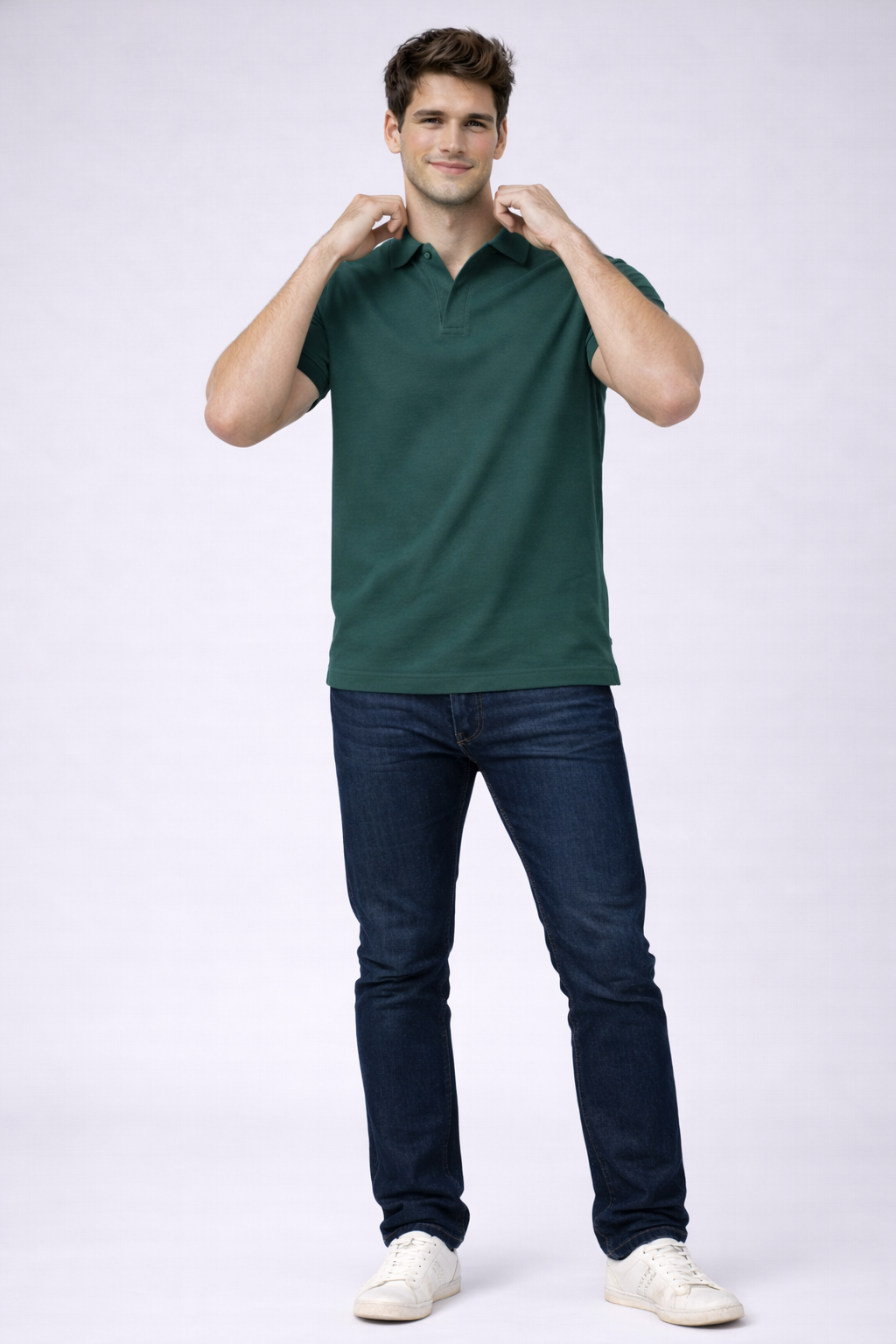 Mint Blue V Collar Polo T Shirt (Copy) Antwren EStore