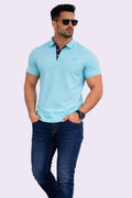 Mint Blue Polo TShirt Antwren