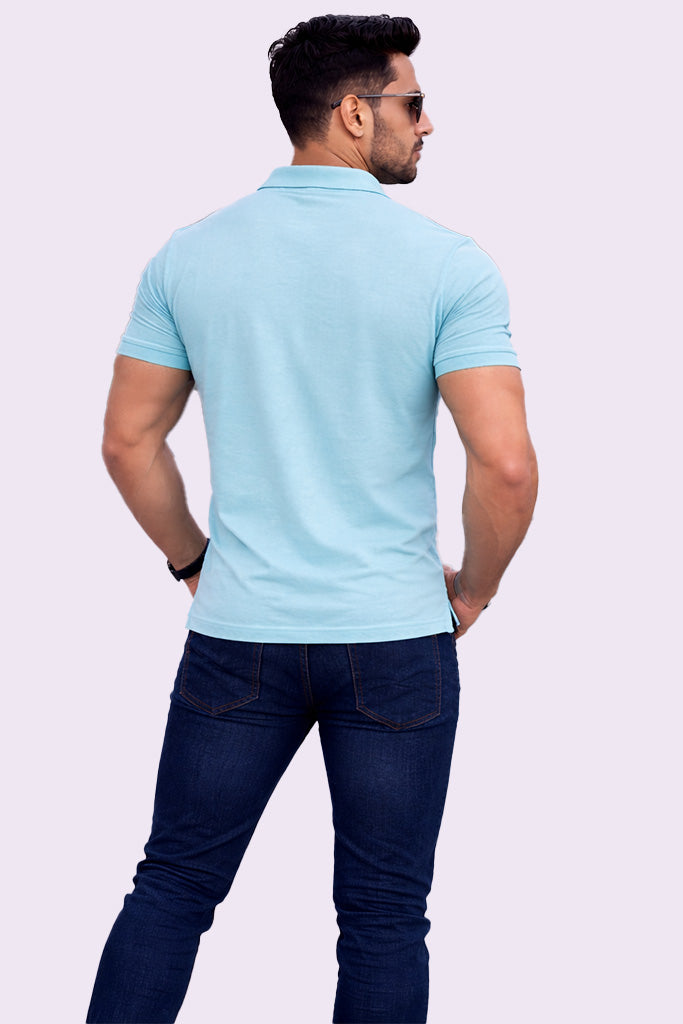 Mint Blue Polo TShirt Antwren