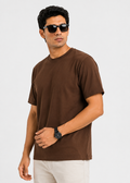 Coffee Brown Regular T-Shirts Antwren